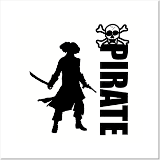 Pirate Skull Design Posters and Art